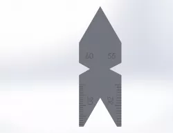 Lathe 60 degree angle thread checker tool