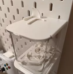 Locking plugs for IKEA Skadis drawers