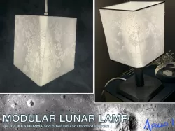 Modular Lunar Lamp - Apollo 11 Landing Site Lamp for IKEA HEMMA (w/ Bonus Astronauts!)