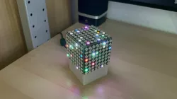 Music reactive matrix LED cube