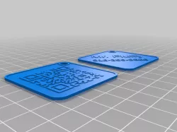 My Customized QR Code Dog Tag
