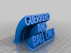 My Customized Sweeping 2-line name plate (text)