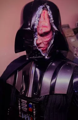 Obi Wan Kenobi Battle Damaged Darth Vader