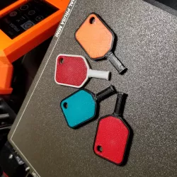 Pickleball Paddle Keychain / Bag Trinket