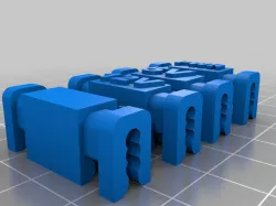 Pixel Cable Labels For Flat 3 core cable