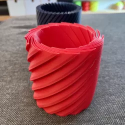 Pleated Twist Vase