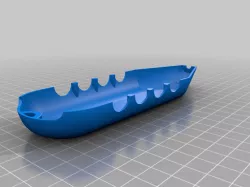 Rubber-powered submarine