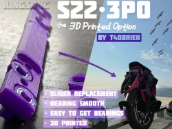 S22 3PO: The 3D Printed Option: KingSong S22 Suspension Slider FIX: Bearing Rollers