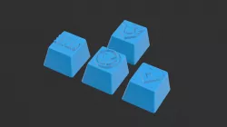 Sage Valorant Abilities Keycaps | Rubber Dome Switches