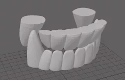 Simple front teeth for puppets or fursuits