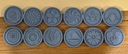Skud Pai Sho Sculpted Tiles