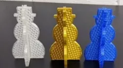 Snowman Ornament, Snap-Out Card