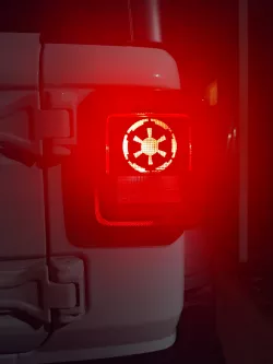 Star Wars Imperial Cog Taillight Cover for Jeep Wrangler JL