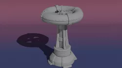 Steampunk Tesla Coil Tower Miniature