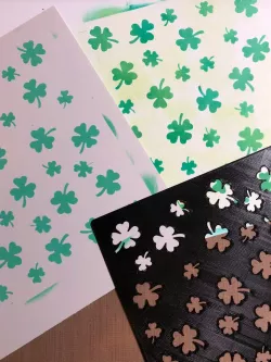 Stencil - Shamrocks!