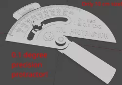 The SMALLEST Protractor for CAD modelling (0.1 degree precision angle measurement tool)