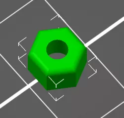 Threadless M4 lock nut