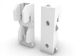 twin track shelf bracket mount