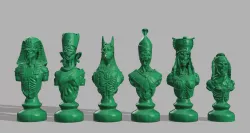 Undead Chess Pieces -- Resized and Rebased