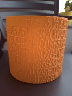 Vase of Pi (print in vase mode)