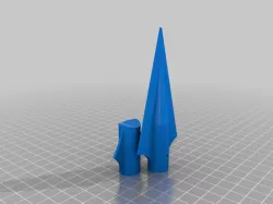 Wakanda Spear Tip a Fletching For 3/8" Dowel