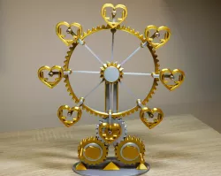 Wheel carousel with hearts