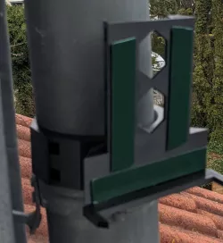100mm Rain-Gutter Mount Flat