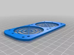 140mm to dual 60mm fans adapter bracket (v1.1)