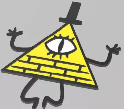 Bill Cipher from Gravity Falls 2Color