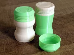 "Boy & Girl" Pots with Screw (sprinkle) Cover