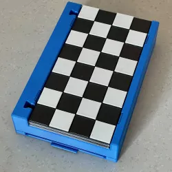 Chess & Checkers travel case (Schach, Dame, Mühle)