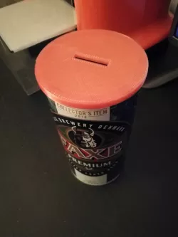 Coin slot lid for FAXE beer