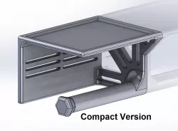 Compact Toilet Paper Holder with Shelf