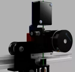 CR-6 filament sensor mount for filament spool top mount solution.