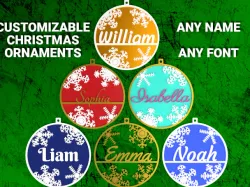 Customizable Christmas Name Ornament