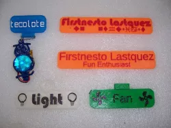 Custumizable Nametag with Icons