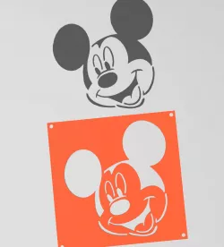 Disney characters stencil - Mickey Mouse