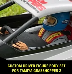 Driver Figure Body Set for Tamiya Grasshopper 2