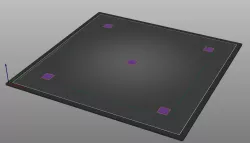 Ender 5 Plus Bed Level Test Print (350x350)