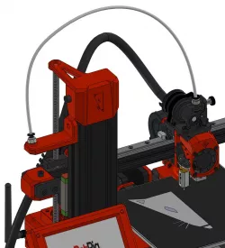 Filament guide arm with M10x1 thread pushfittung coupler Ratrig V-Minion 3D Printer