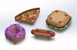 Food fight: tokens to replace ships in battleships game