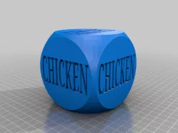 Funny dinner decider dice