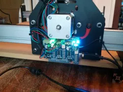 Gratuitously curvaceous Shapeoko electronic mount
