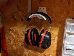 Heavy Duty Headphone / Earmuff Holder  [Wall Mount]