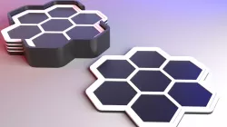 Honeycomb Hexagon Heat Tile Coaster - Recessed Hexagons