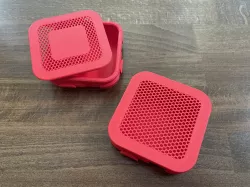 Infill Lids for Interlocking Sorting Cups (Square Shape)