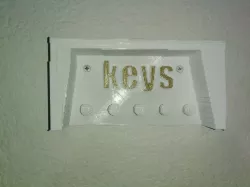 key holder with shelf