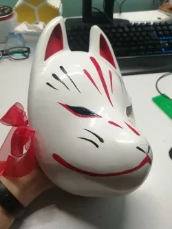 Kitsune mask (low poly)