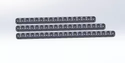 Long Lego Technic compatible Beams