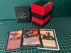 Magic the Gathering Black and Red deck box